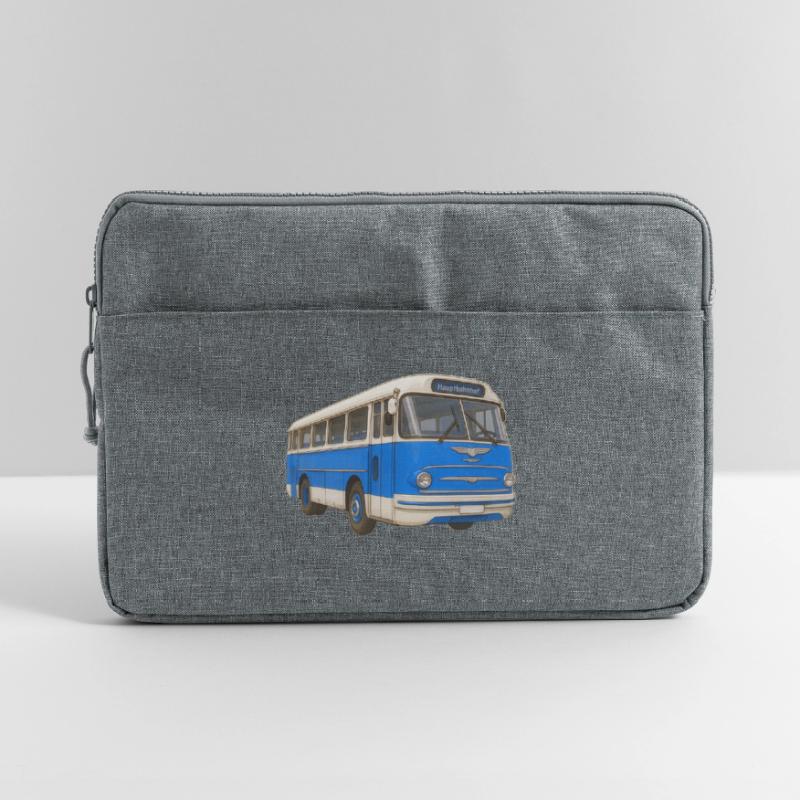 Old blue bus Laptop bag 15"