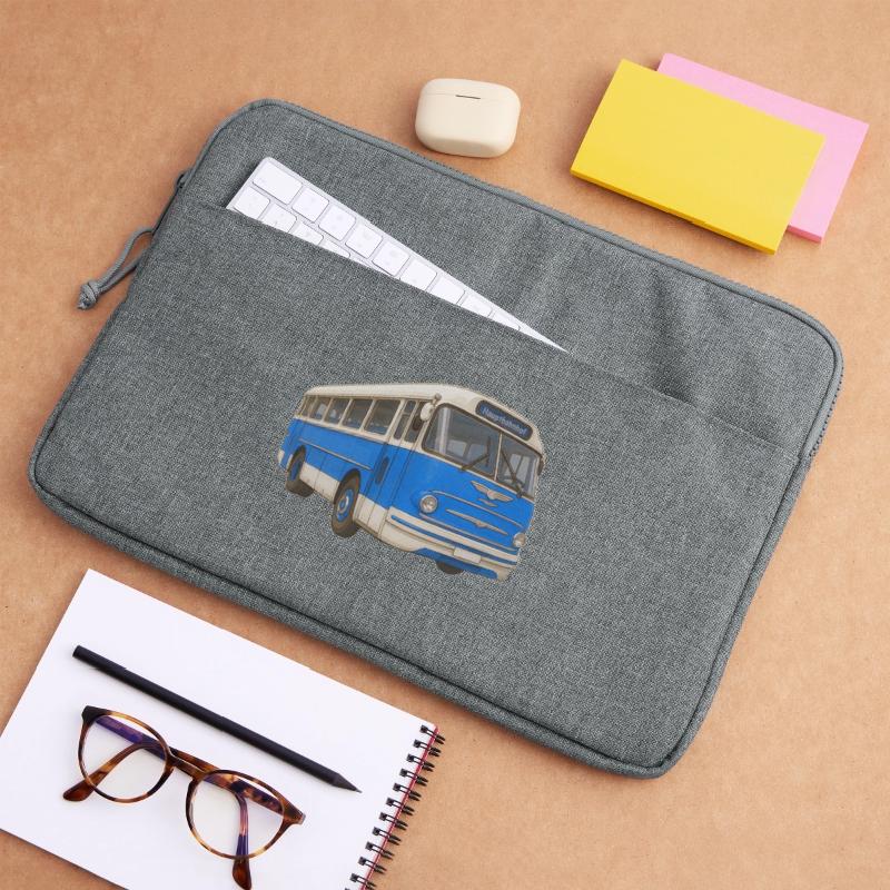 Old blue bus Laptop bag 15"