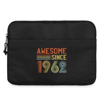 Design graphique rétro inspiré des années 90 - Sacoche pour ordinateur portable 15 pouces - noir - Devant