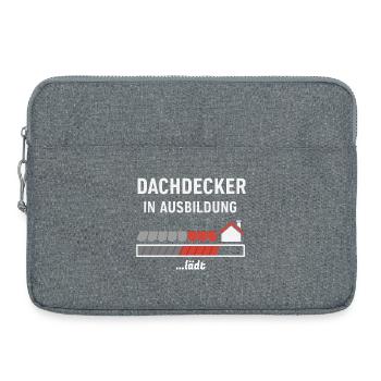 Motif de couvreur en formation - Sacoche pour ordinateur portable 15 pouces - gris chiné - Devant