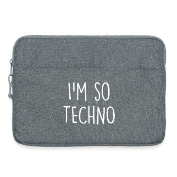 Techno - Laptoptasche 15" - Grau meliert - Vorne