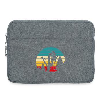 Cadeau drôle de menuisier - Sacoche pour ordinateur portable 15 pouces - gris chiné - Devant