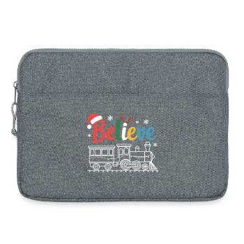 Glauben Sie an das Design von Ferienzügen - Laptoptasche 15" - Grau meliert - Vorne