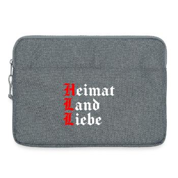 Patrie Chère et fier patriote allemand - Sacoche pour ordinateur portable 15 pouces - gris chiné - Devant