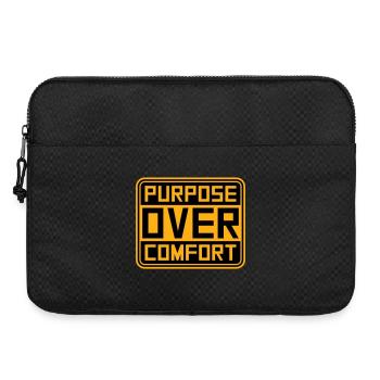 Purpose Over Comfort Motivation Mindset Growth - Laptop bag 15" - black - Front