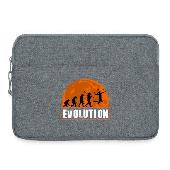 Badminton Evolution Spieler Retro Moon Sport - Laptoptasche 15" - Grau meliert - Vorne