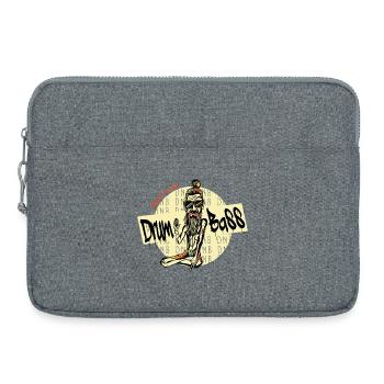 DNB Makes Me Zen - Drum and Bass, DnB, Drum n Bas - Sacoche pour ordinateur portable 15 pouces - gris chiné - Devant