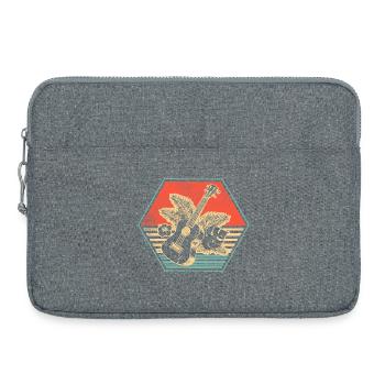 Hawaiian Ukulele Uke Retro Vintage - Laptop bag 15" - heather grey - Front