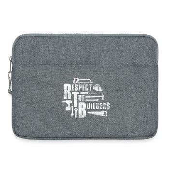 Respect the Builders - Laptop bag 15" - heather grey - Front