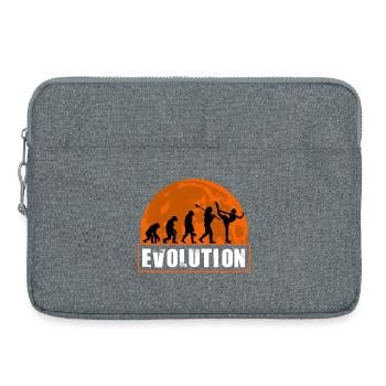 Évolution du patinage artistique Patineur artistique rétro - Sacoche pour ordinateur portable 15 pouces - gris chiné - Devant