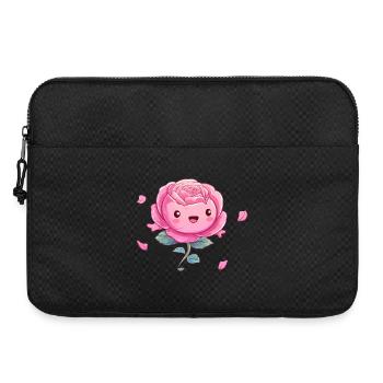 Dessin animé rose câlin - Sacoche pour ordinateur portable 15 pouces - noir - Devant