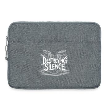 Drummer Drumset Design - Laptop bag 15" - heather grey - Front