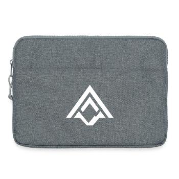 Minimalistisches Berg Logo - Outdoor & Abendteuer - Laptoptasche 15" - Grau meliert - Vorne