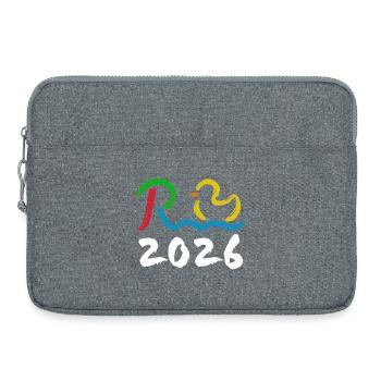 Rente 2026 - Ruhestand - Pension - Laptoptasche 15" - Grau meliert - Vorne