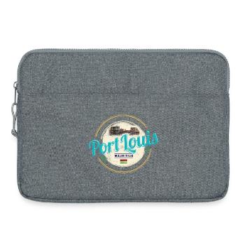 Port Louis Mauritius Indischer Ozean Souvenir - Laptoptasche 15" - Grau meliert - Vorne