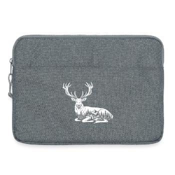 Deer - Laptop bag 15" - heather grey - Front