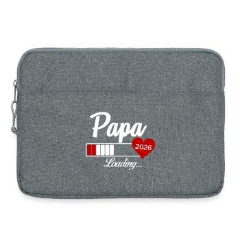 Papa Loading 2026 - Laptoptasche 15" - Grau meliert - Vorne