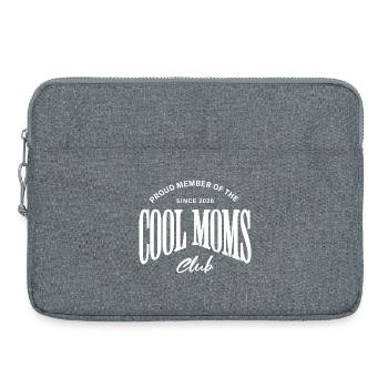 Club des mamans cool - Membre fière - Maman 2026 - Sacoche pour ordinateur portable 15 pouces - gris chiné - Devant