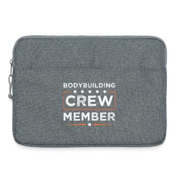 Bodybuilding Crew - Laptoptasche 15" - Grau meliert - Vorne