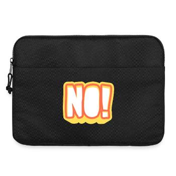 NOPE! Glowing Pop Art Signal - Laptop bag 15" - black - Front