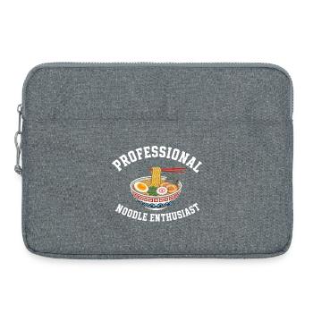 Design de nouilles d’anime ramen japonais - Sacoche pour ordinateur portable 15 pouces - gris chiné - Devant