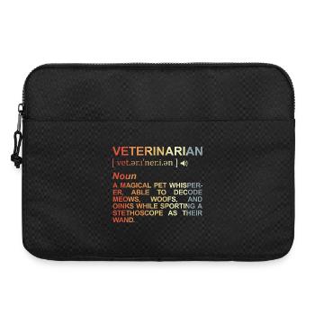 Tierarzt Bedeutung - Laptoptasche 15" - Schwarz - Vorne