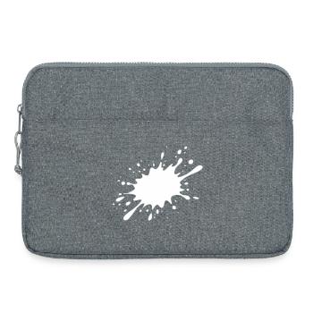 Ink Stain Explosion - Laptop bag 15" - heather grey - Front