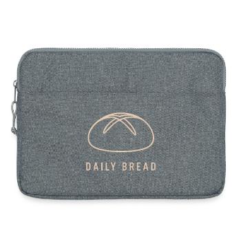 Daily Bread Minimal Emblem - Laptop bag 15" - heather grey - Front