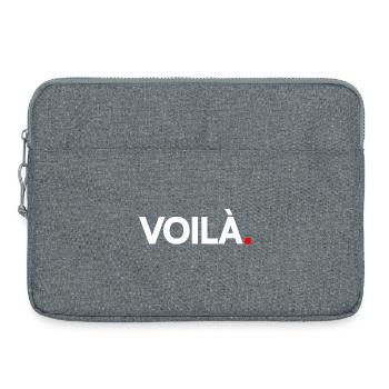 THERE YOU HAVE IT | Minimalist humor reaction - Laptop bag 15" - heather grey - Front