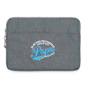 Parfait Papa - Sacoche pour ordinateur portable 15 pouces - gris chiné - Devant