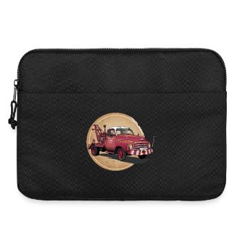 Abschleppwagen Oldtimer - Laptoptasche 15" - Schwarz - Vorne