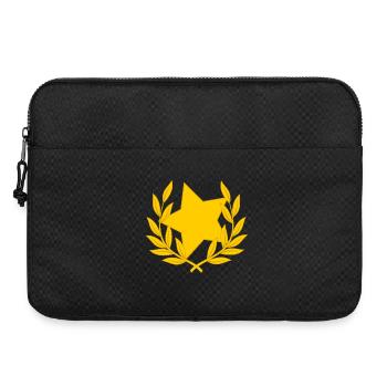 Laurel wreath star starlet congratulations - Laptop bag 15" - black - Front