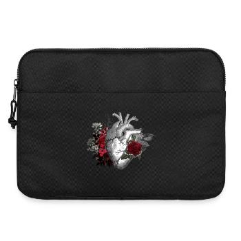 Vintage Retro Mit Herz Dabei Design - Laptoptasche 15" - Schwarz - Vorne