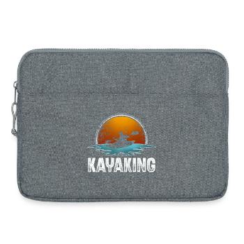 Kajak Kajakfahrer Kajaker - Laptoptasche 15" - Grau meliert - Vorne
