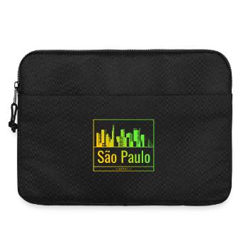 São Paulo Skyline im Neongradient - Laptoptasche 15" - Schwarz - Vorne