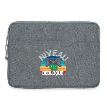 Level 40 unlocked - Laptop bag 15" - heather grey - Front