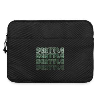 Seattle Retro Blockletters - Laptop bag 15" - black - Front