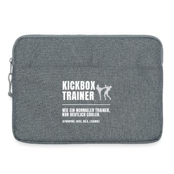 Kickbox Trainer Definition - Laptoptasche 15" - Grau meliert - Vorne