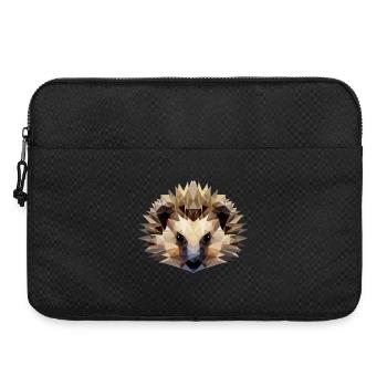 Style polygonal hérisson - Sacoche pour ordinateur portable 15 pouces - noir - Devant
