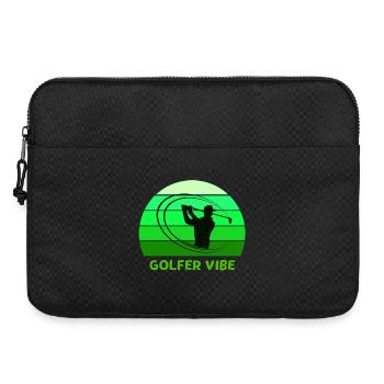 golf, golfer, golf fan - Laptop bag 15" - black - Front