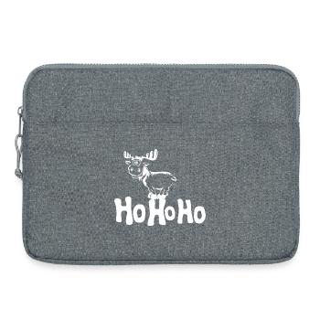 Hohoho XMAS Reindeer Reindeer Moose Symbol Funny - Laptop bag 15" - heather grey - Front