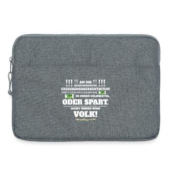 Pas toujours par les gens - Sacoche pour ordinateur portable 15 pouces - gris chiné - Devant