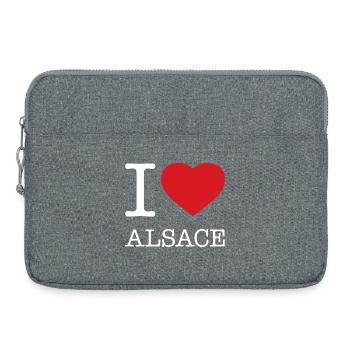 I LOVE ALSACE Elsass - Laptoptasche 15" - Grau meliert - Vorne