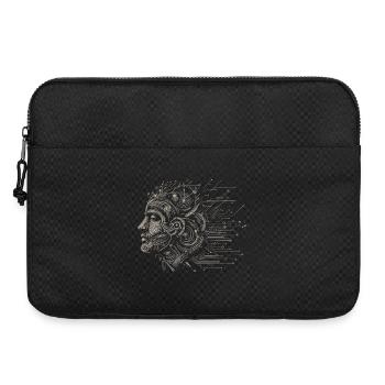 Hirn im Schaltkreis-Design - Laptoptasche 15" - Schwarz - Vorne