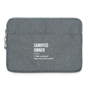 Samoyed - Laptop bag 15" - heather grey - Front