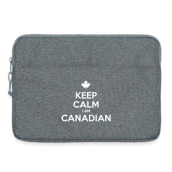 KEEP CALM I AM CANADIAN Canada Kanada - Laptop bag 15" - heather grey - Front