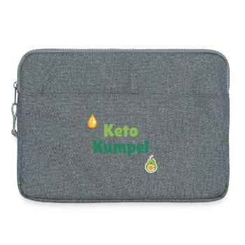 Keto Kumpel - Laptoptasche 15" - Grau meliert - Vorne
