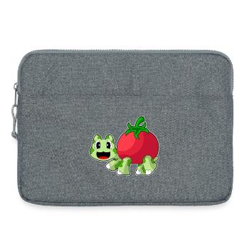 Schildkröte Tomate - Laptoptasche 15" - Grau meliert - Vorne
