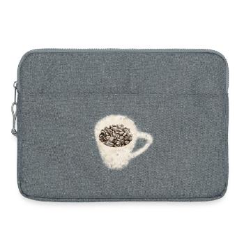 Kaffee - Laptoptasche 15" - Grau meliert - Vorne