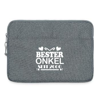 Bester Onkel seit 2000 - Laptoptasche 15" - Grau meliert - Vorne
